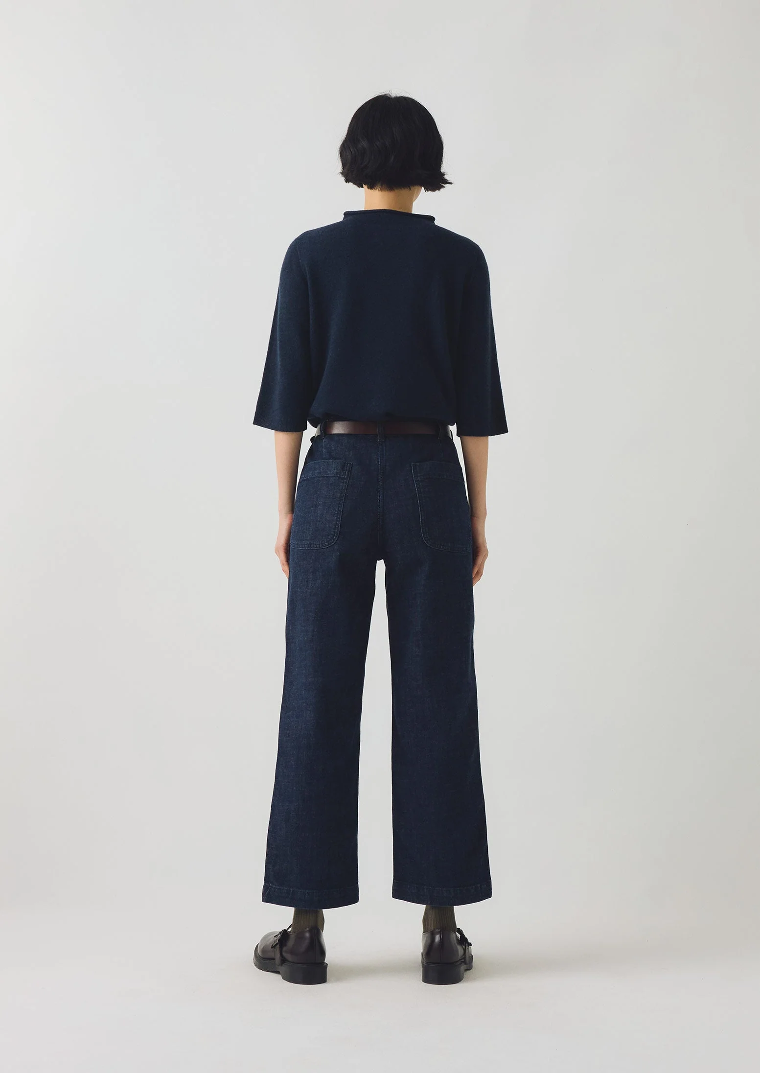 Ashley Organic Cropped Jeans | Indigo - Image 3