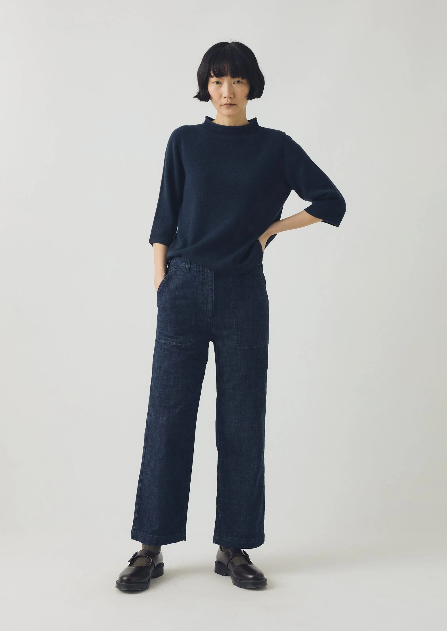 Ashley Organic Cropped Jeans | Indigo - Image 4