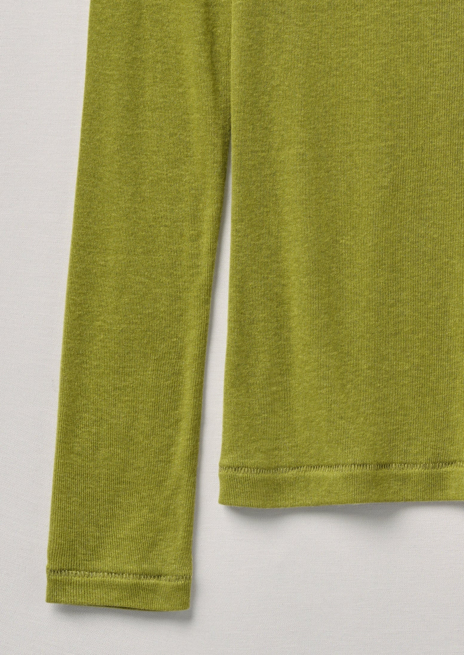 Aster High Neck Wool Lyocell Tee | Pea - Image 5