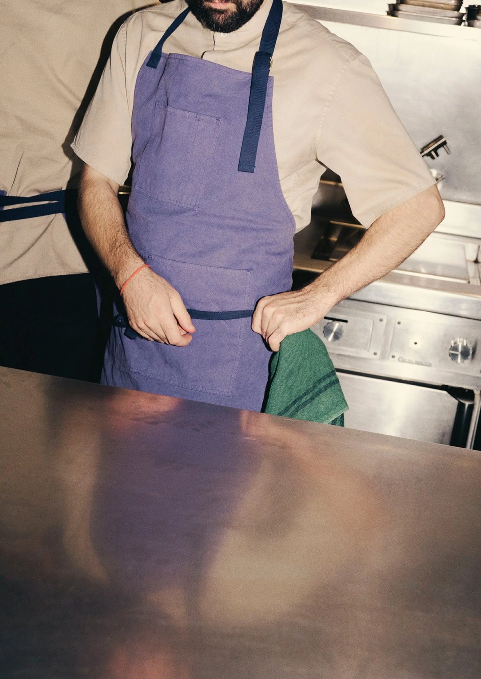 Charvet Linen Tea Towel | Spruce Green - Image 4