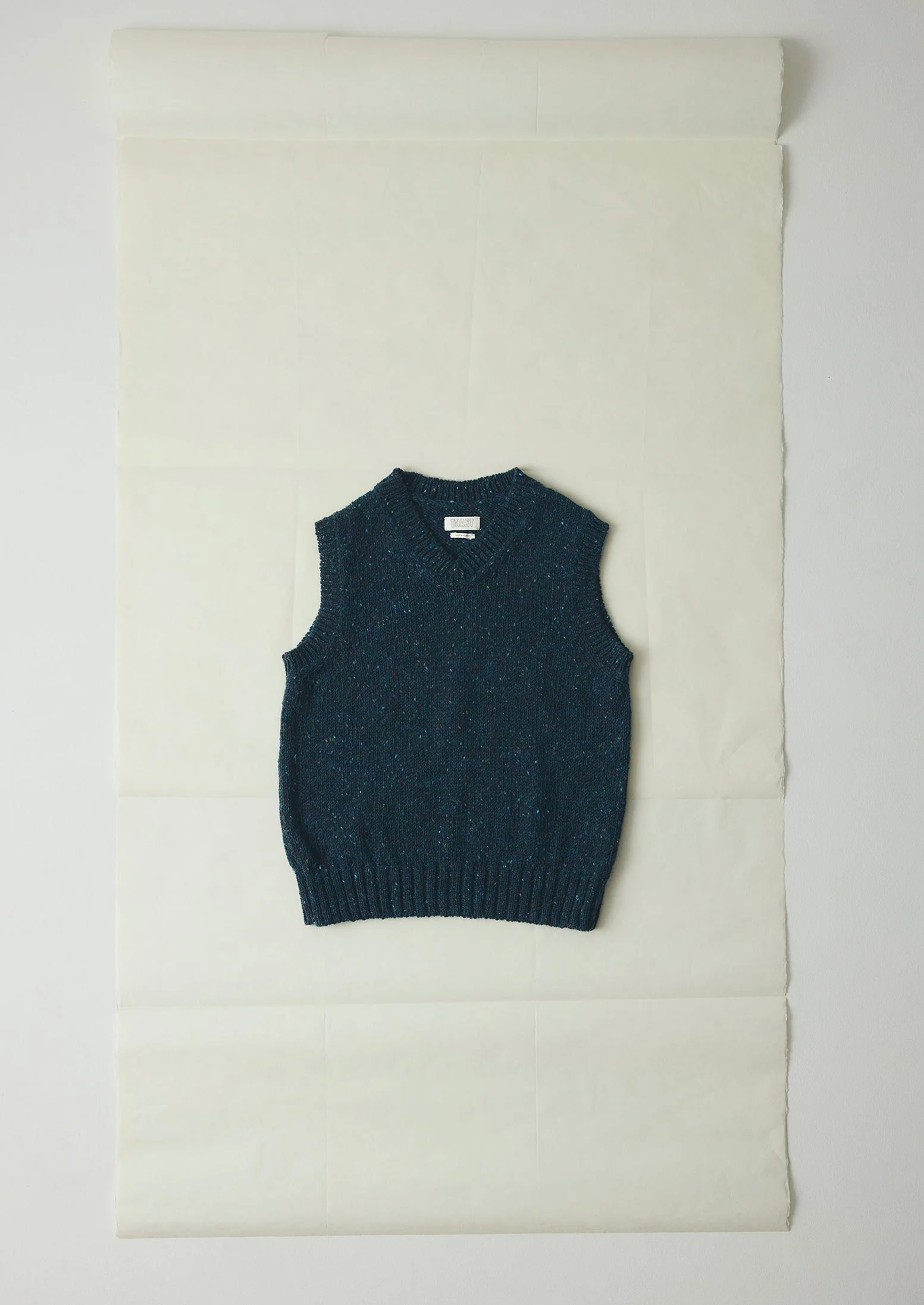 Donegal Wool Knitted Tank | Midnight - Image 6