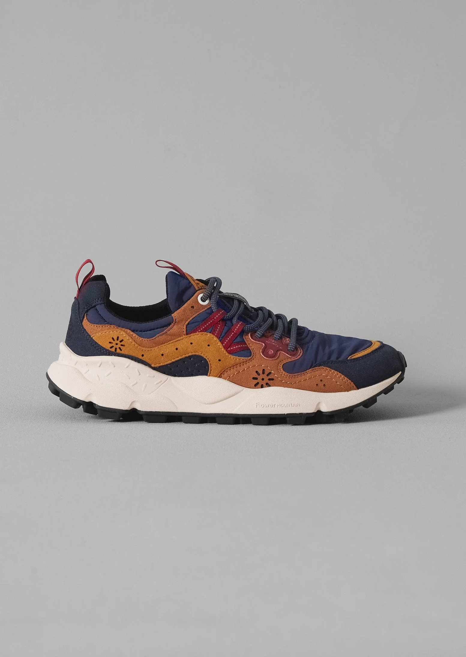Flower Mountain Yamano Kaiso Panelled Trainers | Indigo/Ginger - Image 3