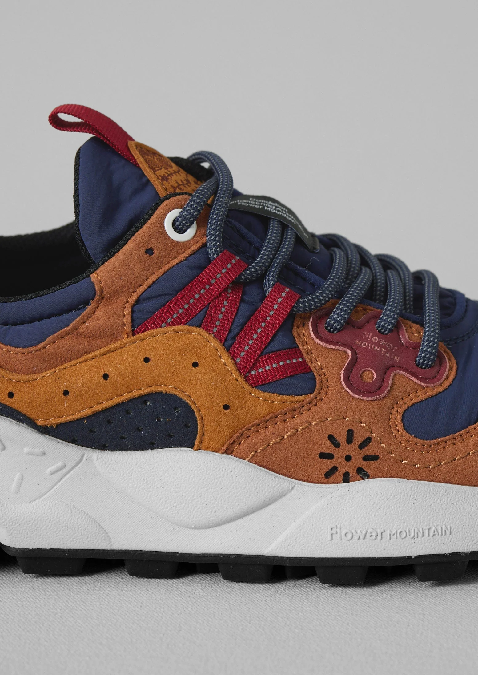 Flower Mountain Yamano Kaiso Panelled Trainers | Indigo/Ginger - Image 5