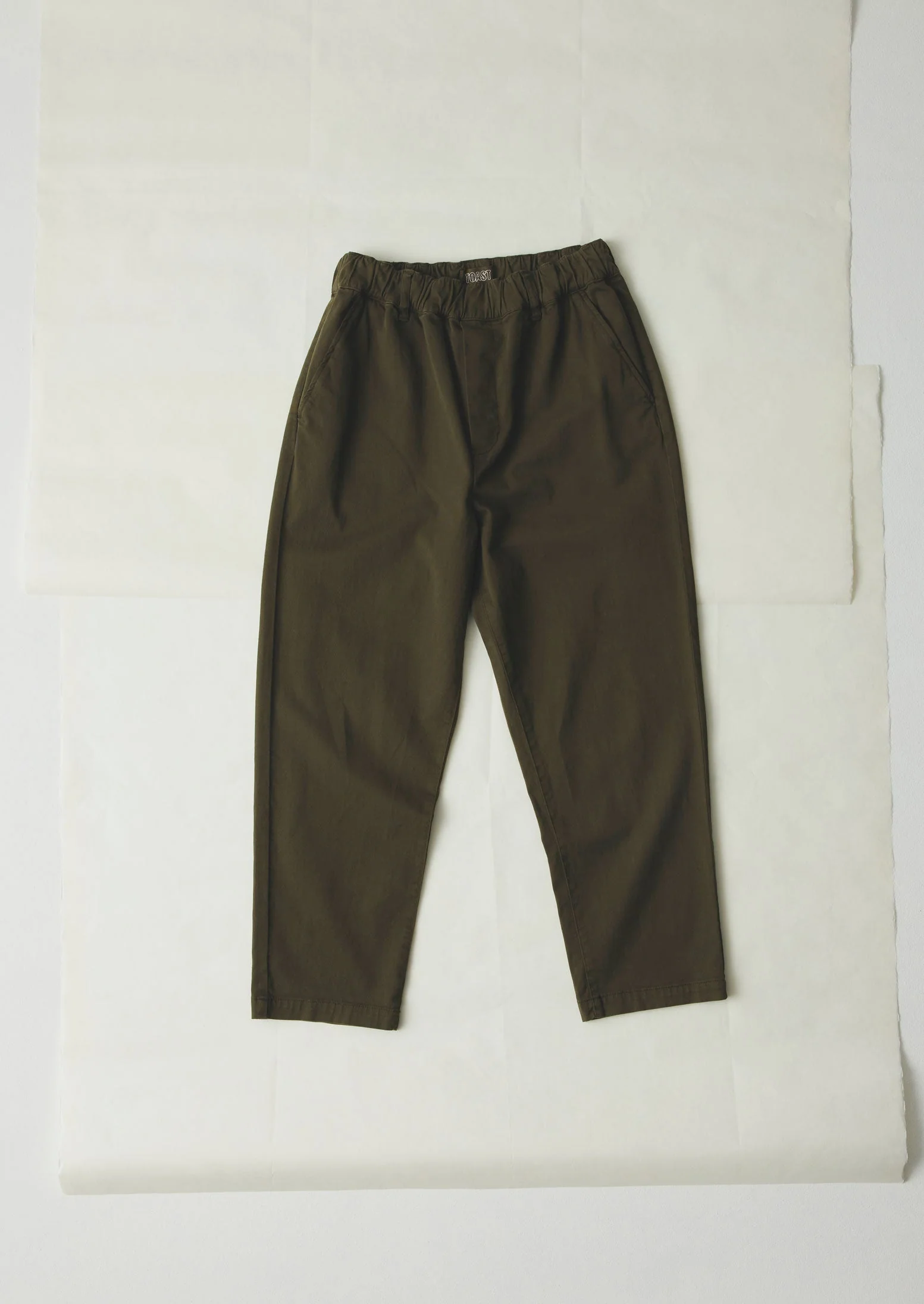 Gabi Cotton Pull On Trousers | Loden
