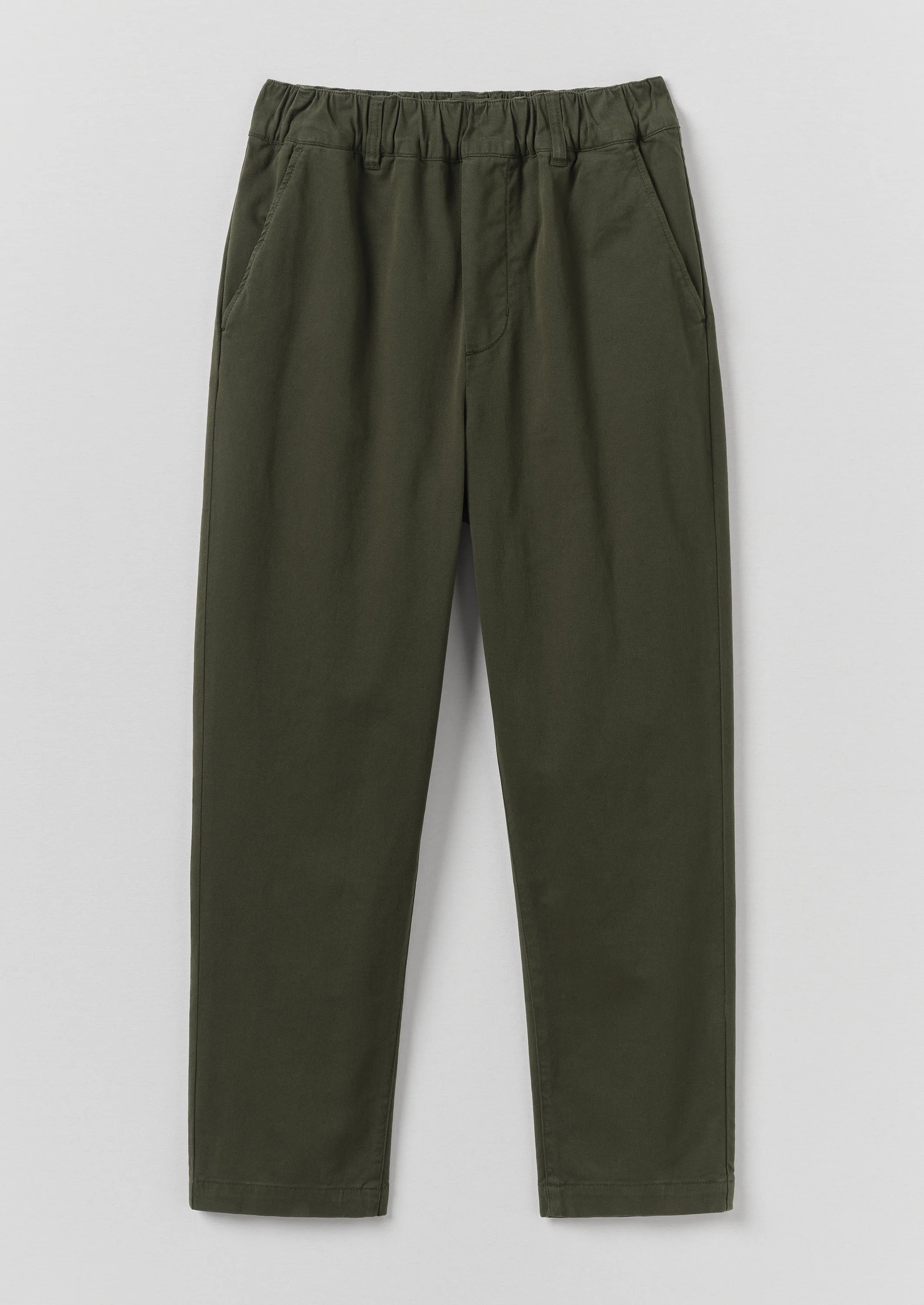 Gabi Cotton Pull On Trousers | Loden - Image 6