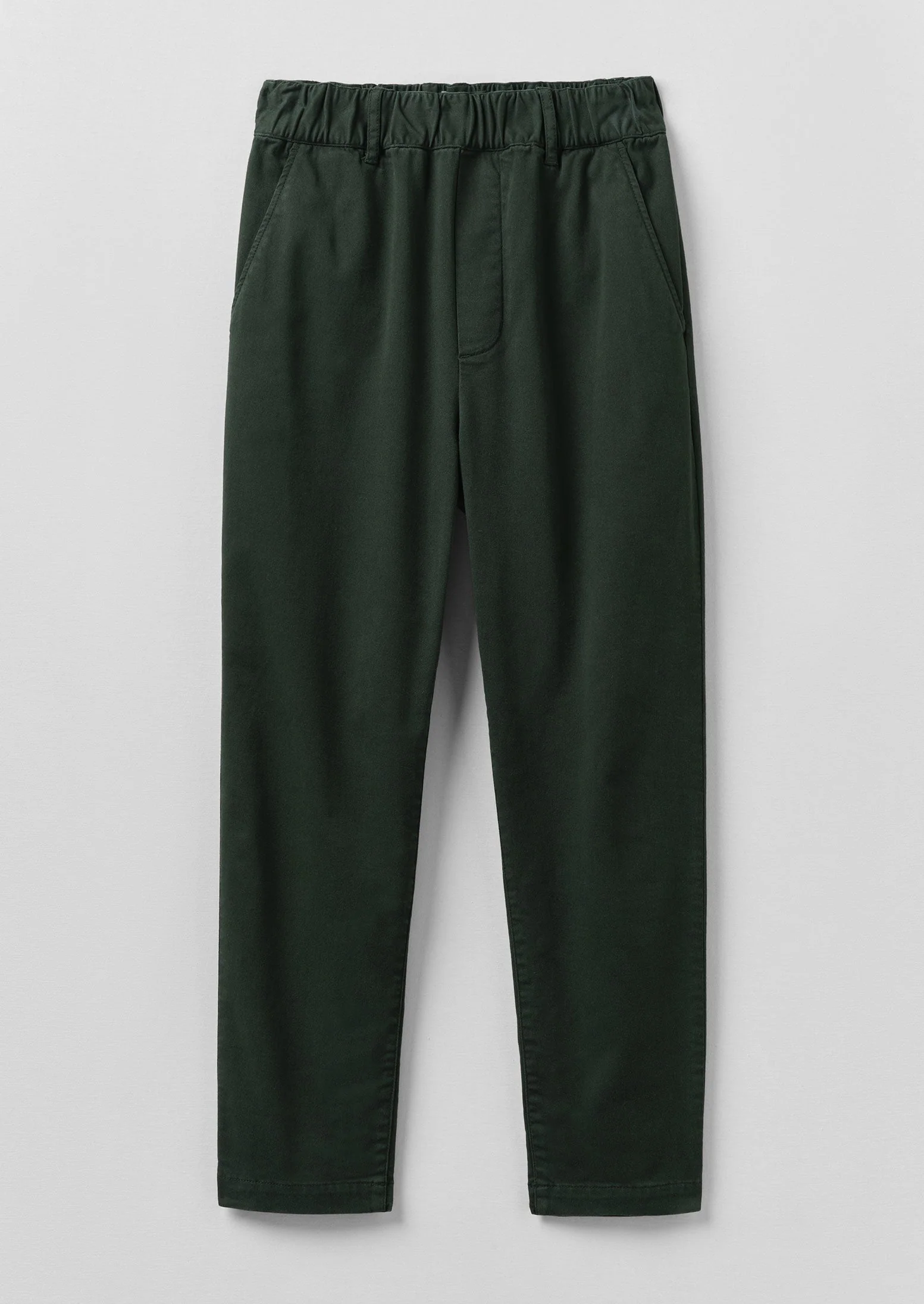 Gabi Cotton Pull On Trousers | Pine - Image 5