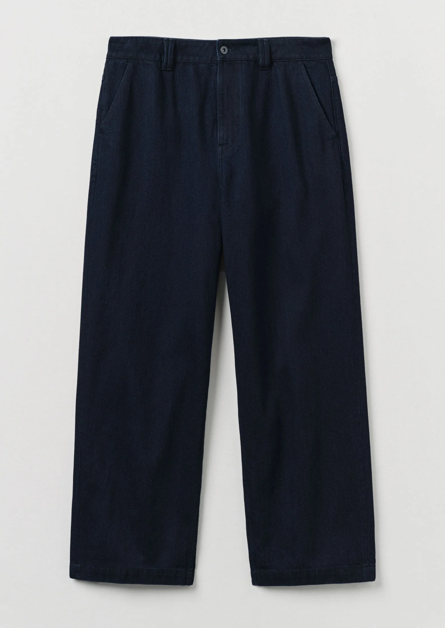 Japanese Denim Wide Leg Trousers | Indigo - Image 8