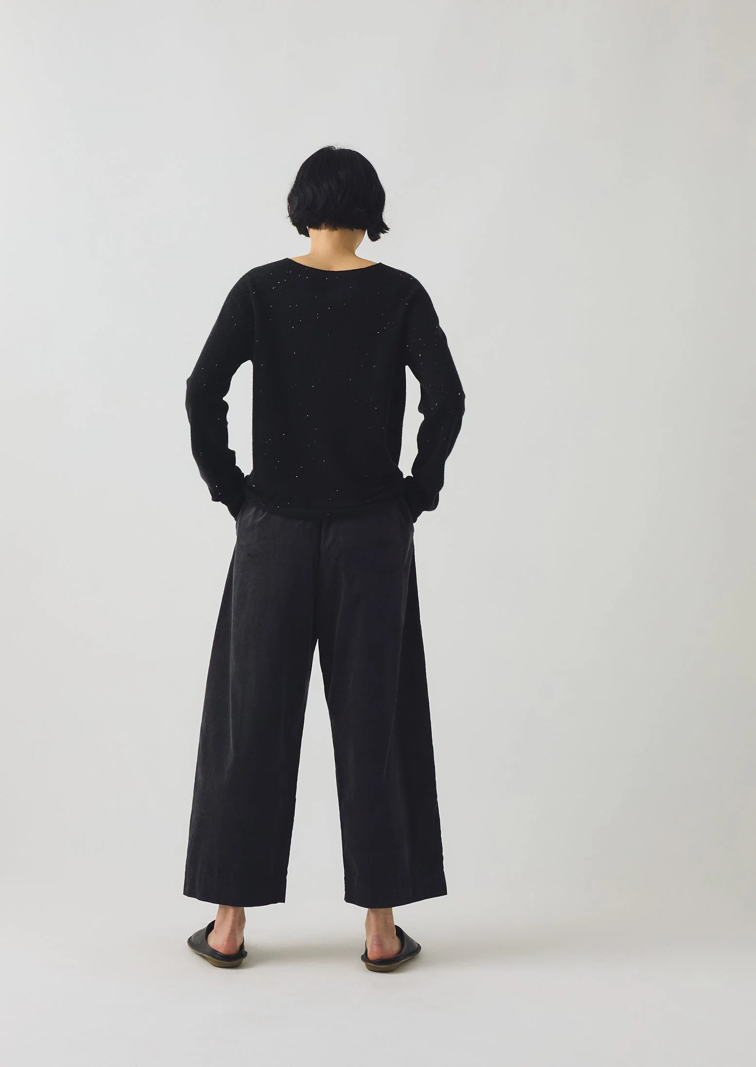 Wool Cashmere Neat Sweater | Night Sky - Image 3